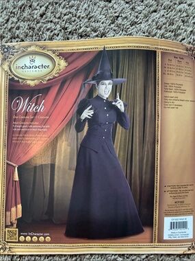 Medium witch costume. In character brand. Wicked witch.